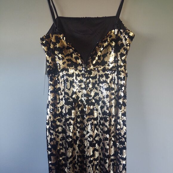 NWT Leopard-BEADed Mini-Dress~ Size: Xs - Picture 4 of 11